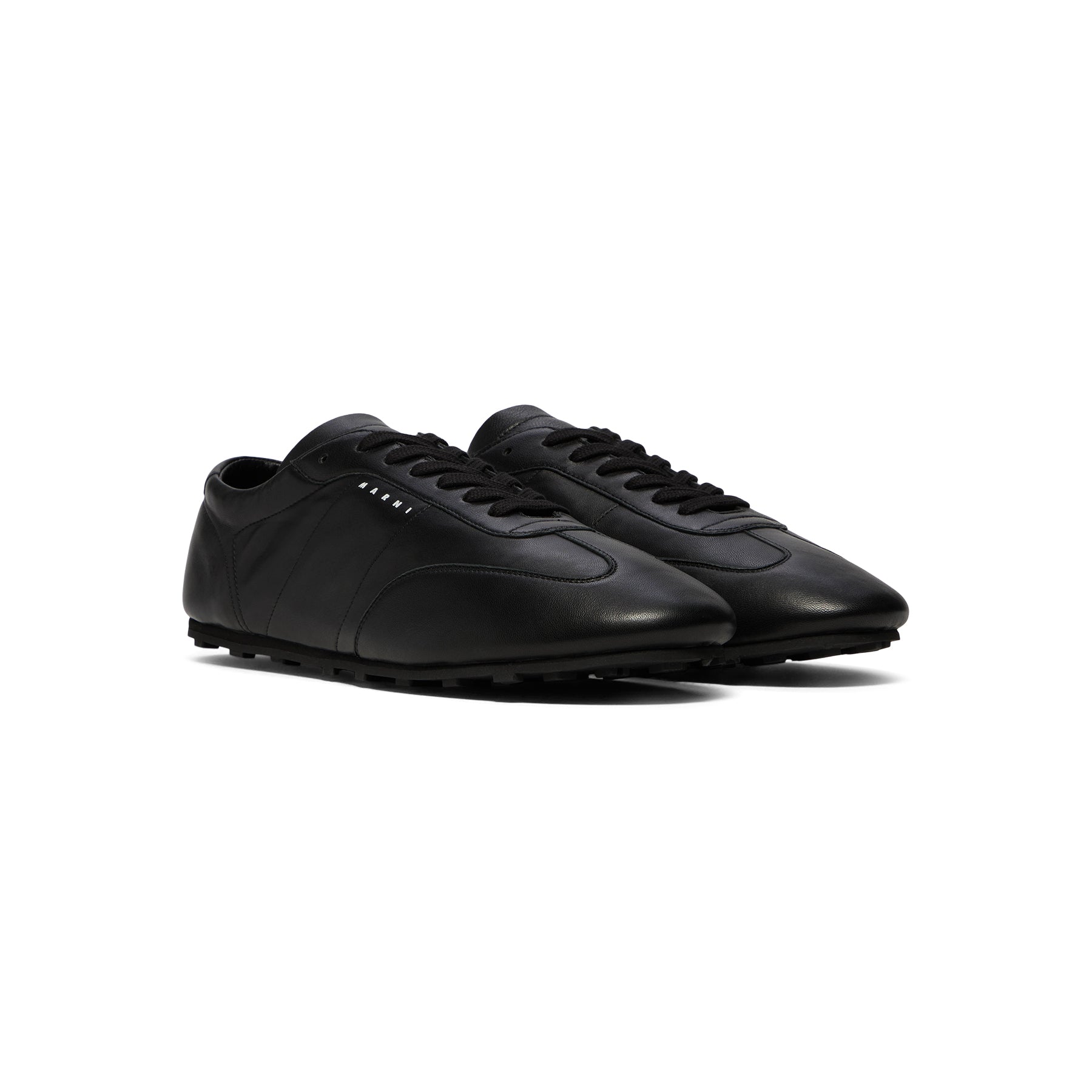 MARNI Nappa Leather Softy Soccer Sneaker (Black)