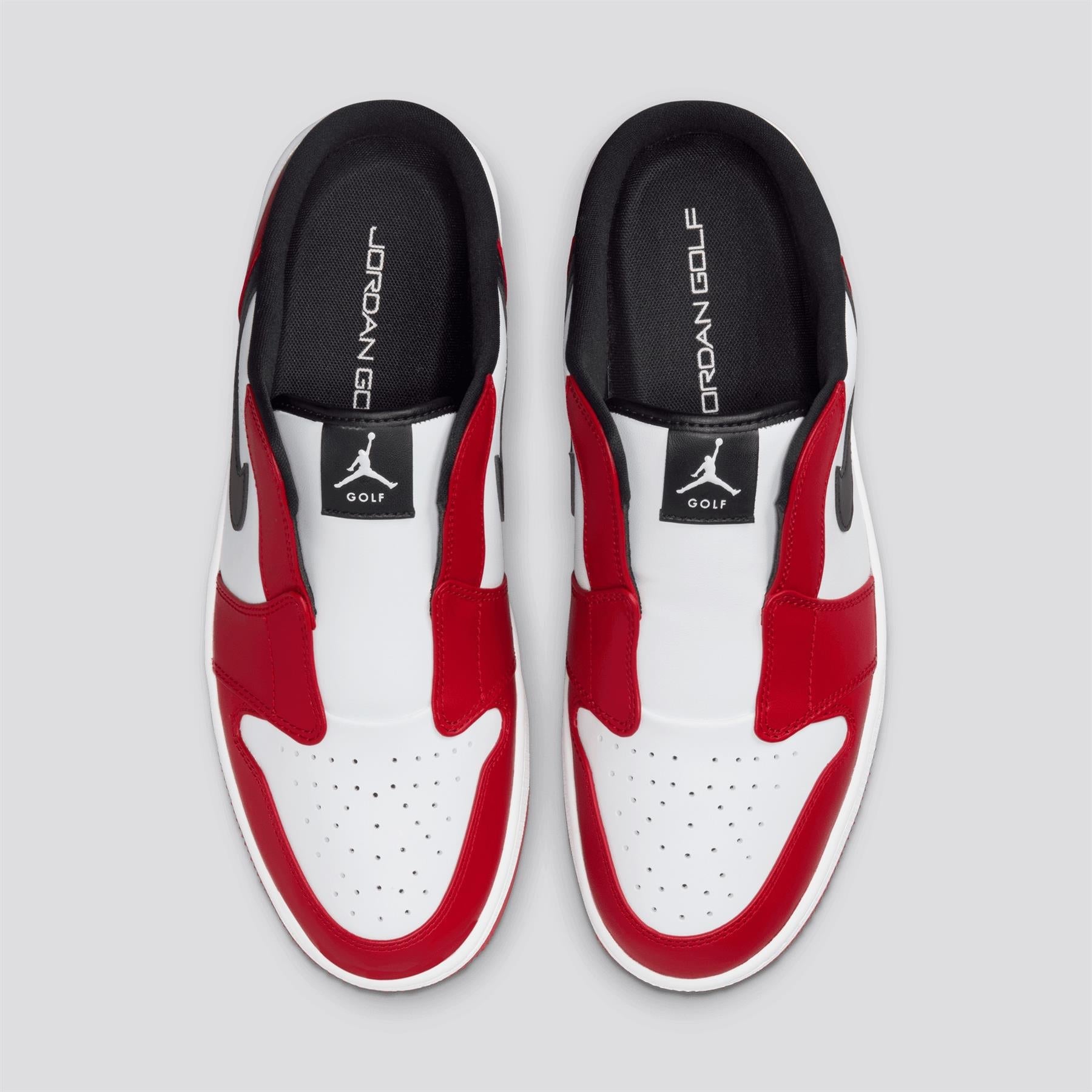 Air Jordan 1 Mule Spikeless Shoes White/Black/Varsity Red