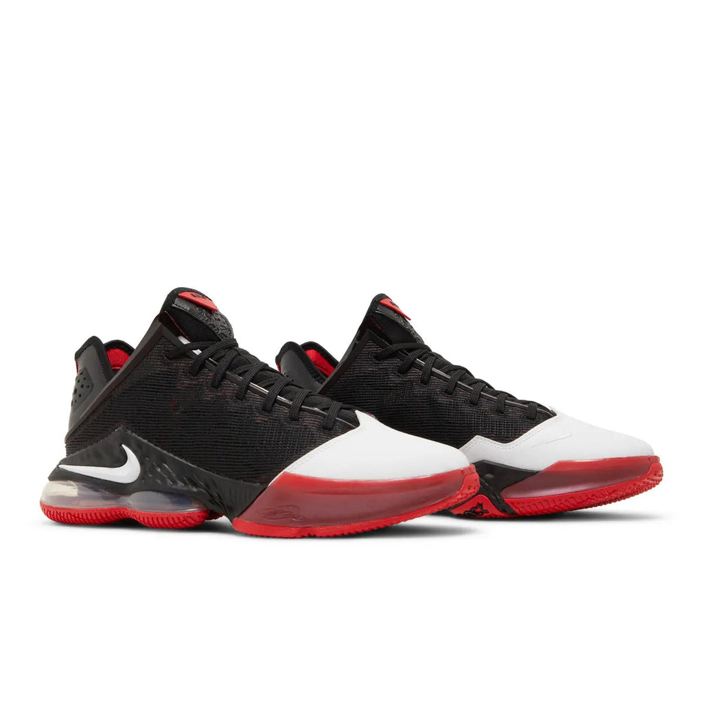Nike LeBron 19 Low Black White University Red