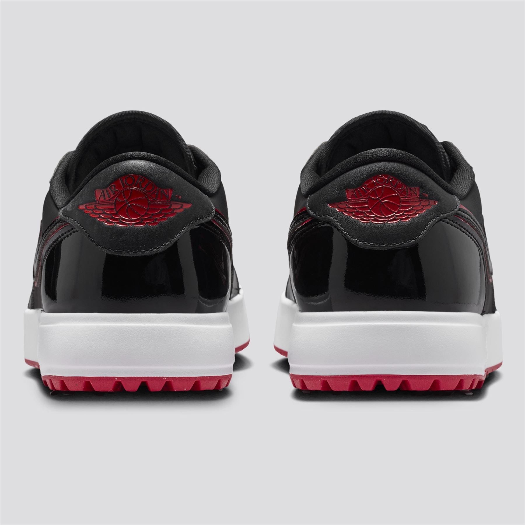 Air Jordan 1 Low G Spiked Golf Shoes Black/Varsity Red/White