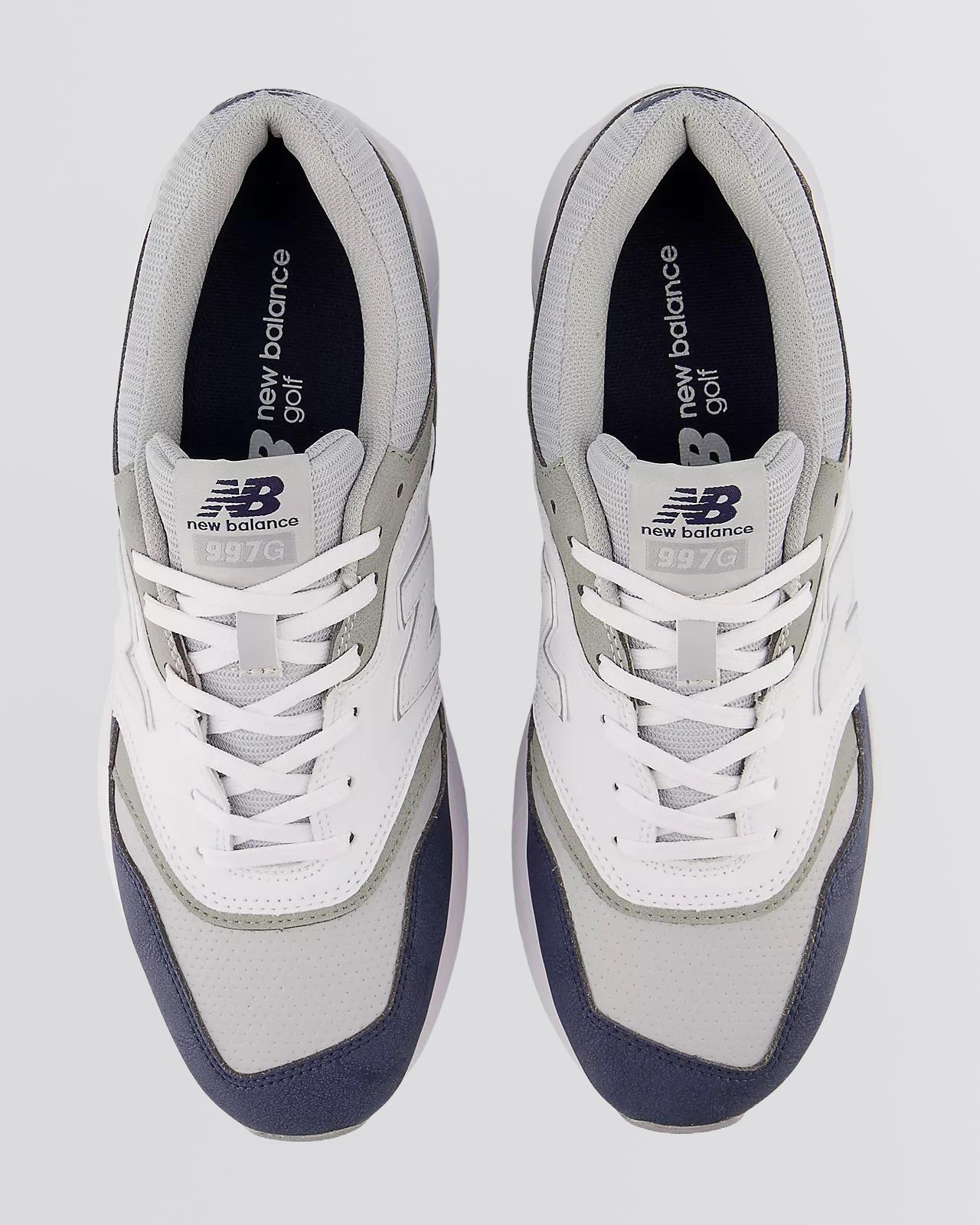 997 Spiked Golf Shoes Navy/White