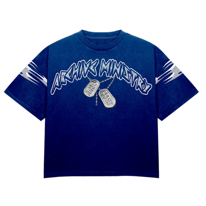Archive Ministry "Archive Tags" Tee (Reflex Blue)