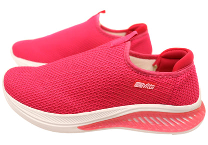 Actvitta Yenith Womens Comfort Cushioned Active Shoes Made In Brazil