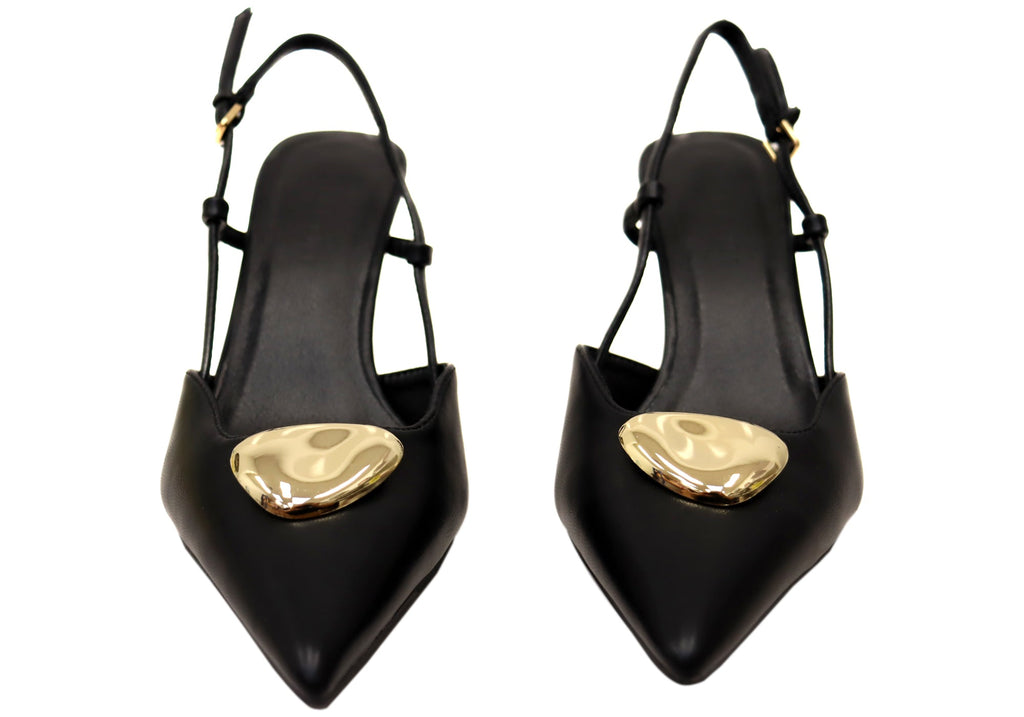 Billini Kalina Womens Comfortable Pointed Toe Sling Back Heels