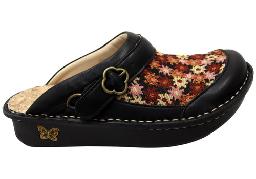 Alegria Seville Loosen Up Womens Leather Clogs Open Back Shoes
