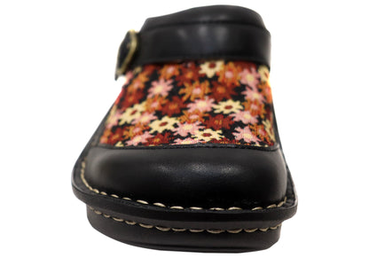 Alegria Seville Loosen Up Womens Leather Clogs Open Back Shoes