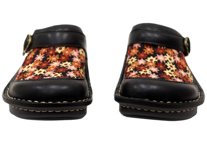 Alegria Seville Loosen Up Womens Leather Clogs Open Back Shoes
