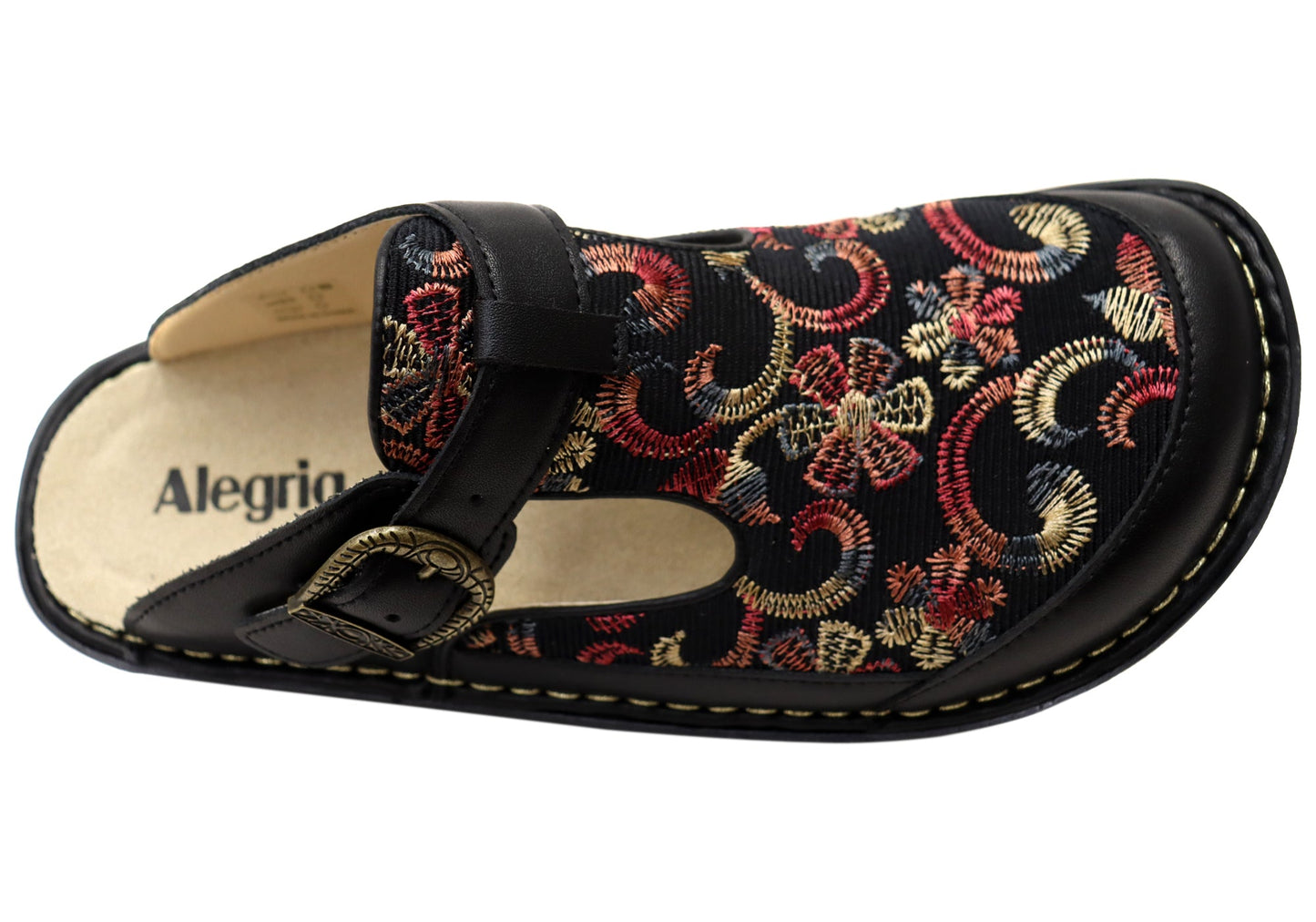 Alegria Classic Handcraft Womens Leather Clogs Open Back Shoes