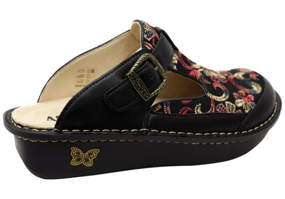 Alegria Classic Handcraft Womens Leather Clogs Open Back Shoes