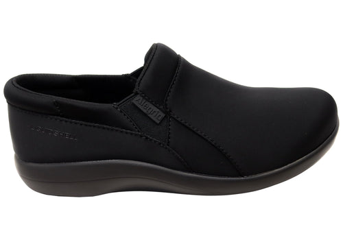 Alegria Duette Womens Comfortable Slip On Shoes Liquid Black