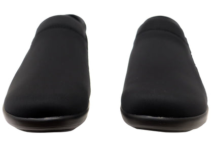 Alegria Duette Womens Comfortable Slip On Shoes Liquid Black