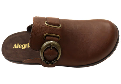 Alegria Osmosis Womens Comfortable Leather Backless Slip On Clogs