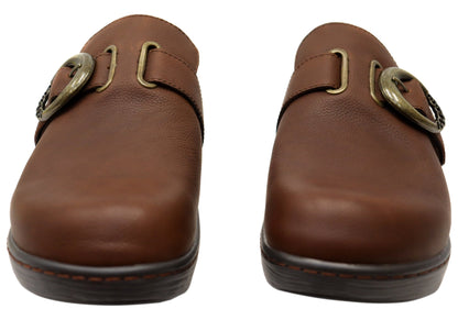 Alegria Osmosis Womens Comfortable Leather Backless Slip On Clogs