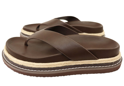 Billini Arley Womens Comfortable Platform Thongs Sandals