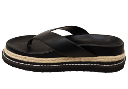 Billini Arley Womens Comfortable Platform Thongs Sandals