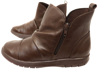 Balatore Claudia Womens Comfortable Leather Ankle Boots Made In Brazil