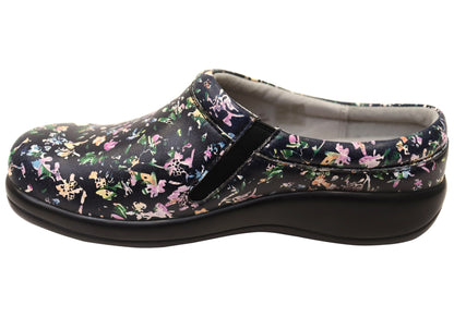Alegria Kayla Womens Leather Open Back Shoes