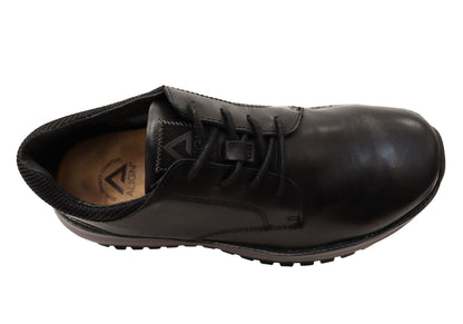 Align Burne Mens Supportive Leather Comfortable Lace Up Shoes