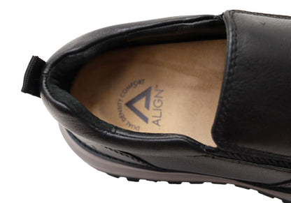 Align Buckley Mens Supportive Leather Comfortable Slip On Shoes