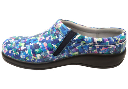 Alegria Kayla Womens Leather Open Back Shoes