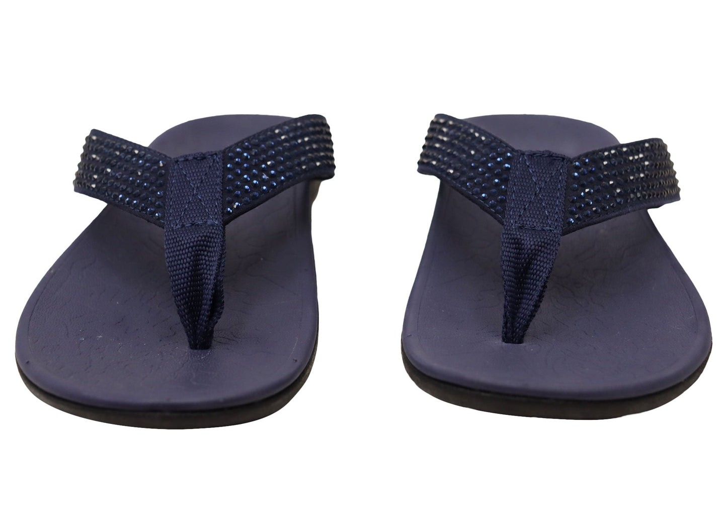 Axign Womens Comfortable Premium Bling Orthotic Thongs Sandals