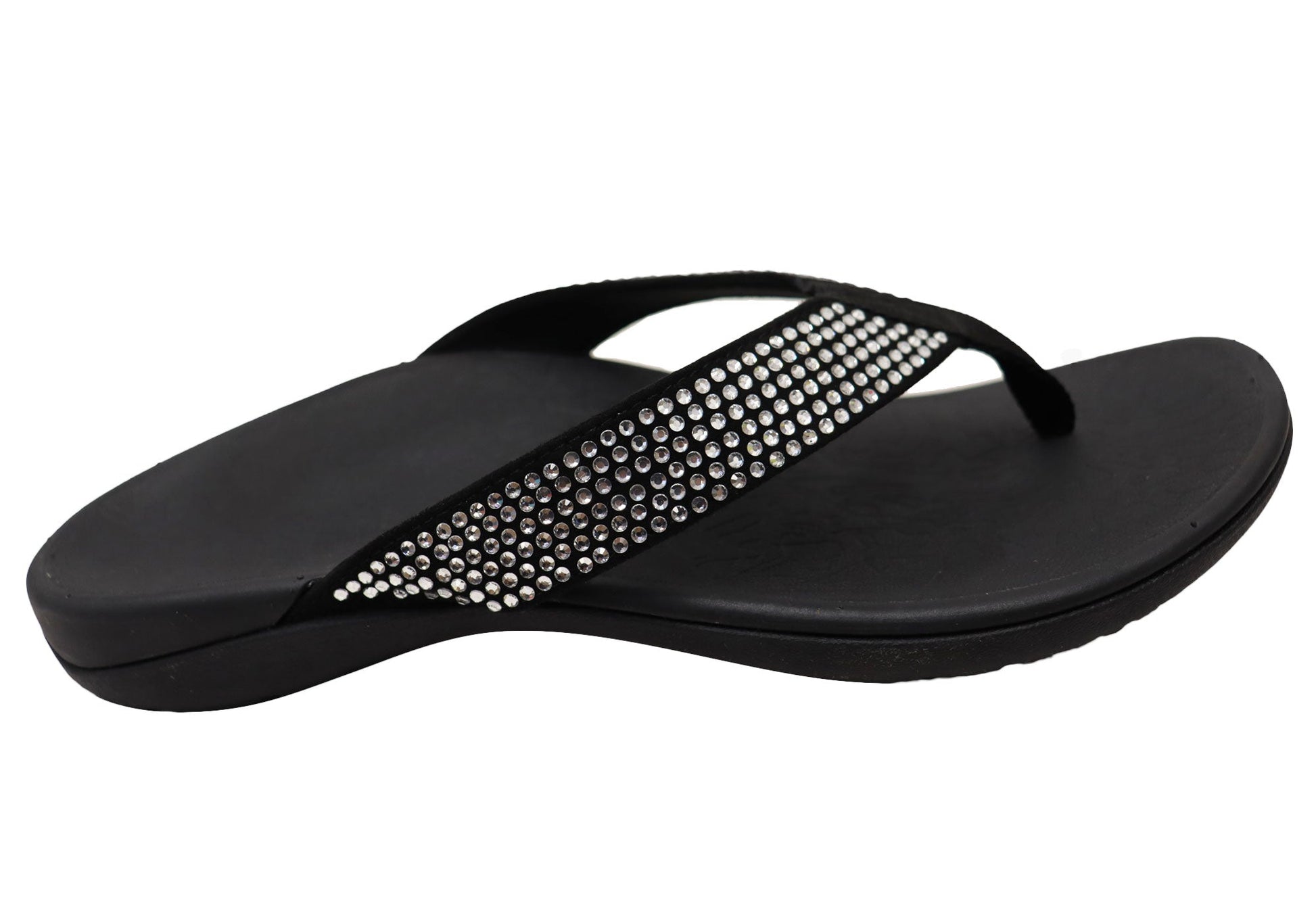 Axign Womens Comfortable Premium Bling Orthotic Thongs Sandals