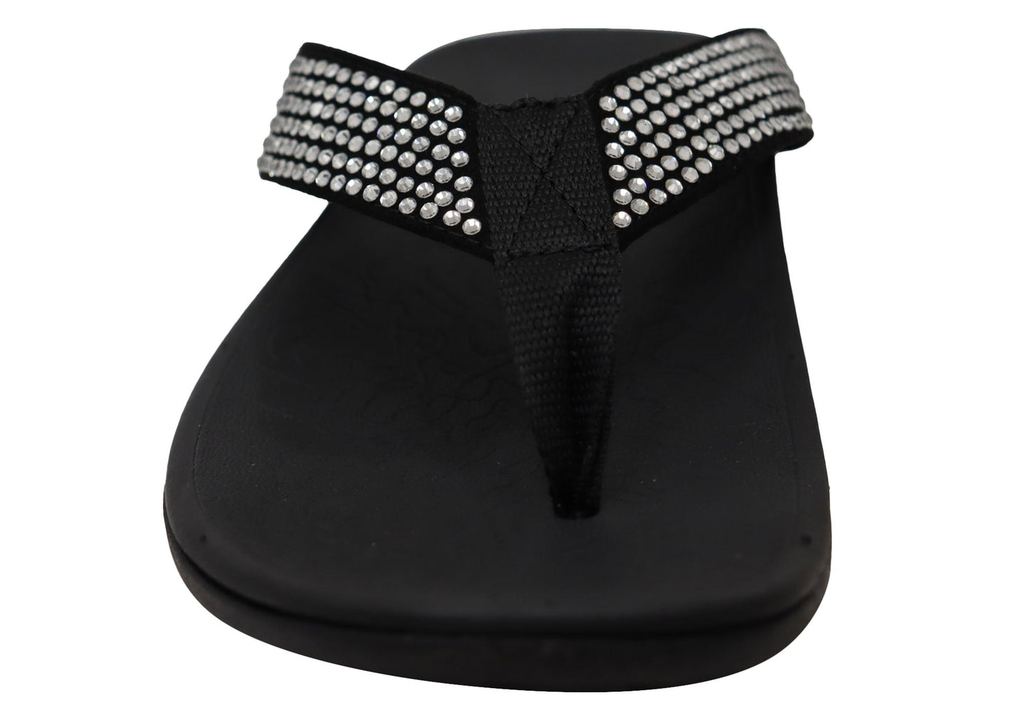 Axign Womens Comfortable Premium Bling Orthotic Thongs Sandals