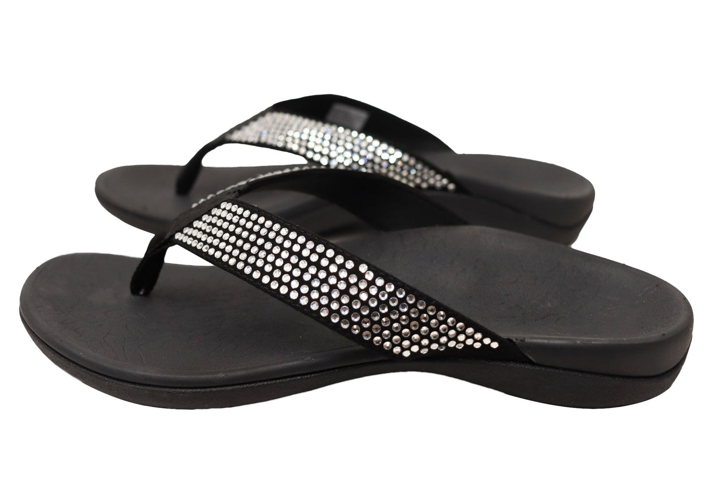 Axign Womens Comfortable Premium Bling Orthotic Thongs Sandals