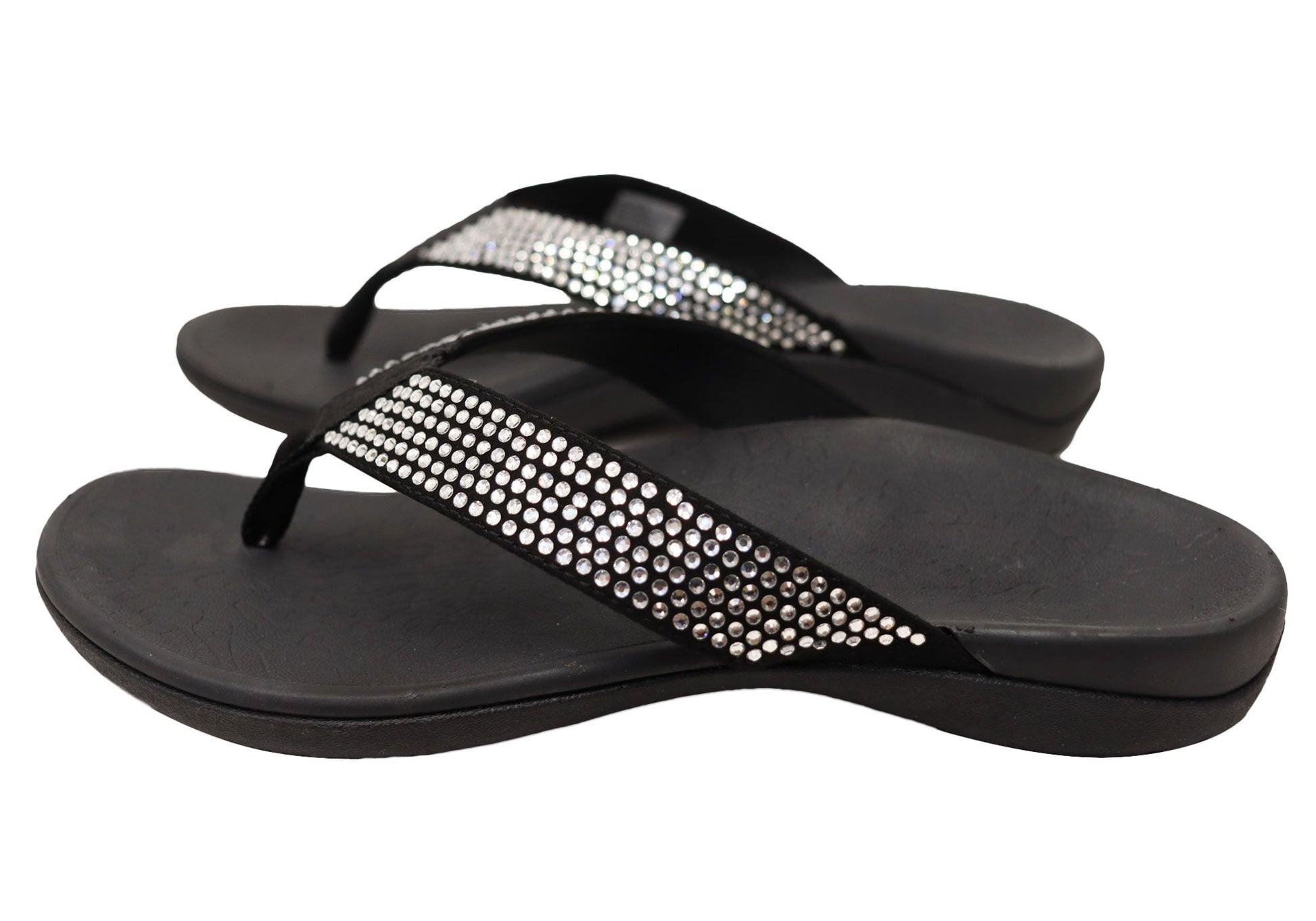 Axign Womens Comfortable Premium Bling Orthotic Thongs Sandals