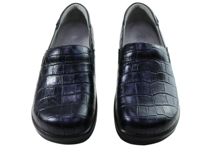 Alegria Keli Womens Comfortable Leather Slip On Shoes