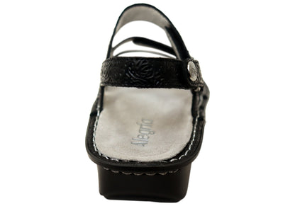 Alegria Verona Womens Comfortable Leather Sandals Inky