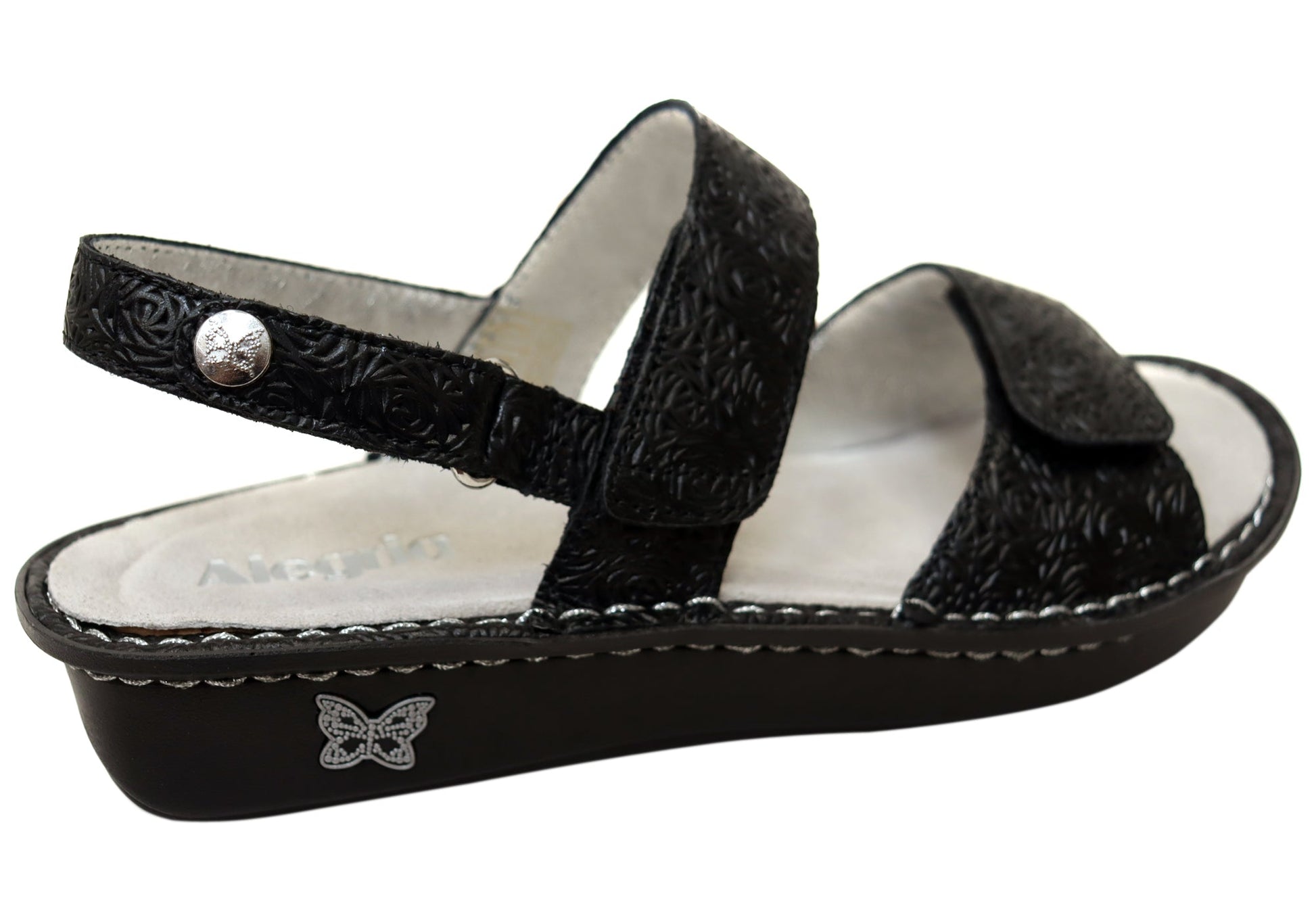 Alegria Verona Womens Comfortable Leather Sandals Inky