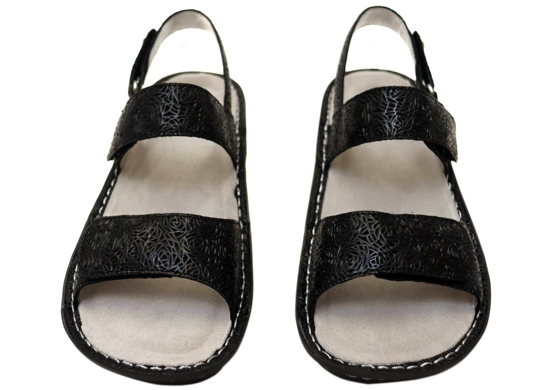 Alegria Verona Womens Comfortable Leather Sandals Inky