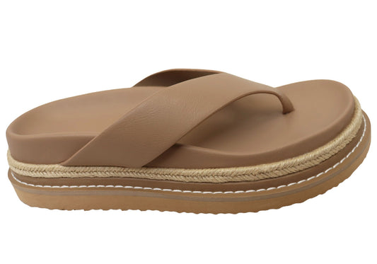 Billini Arley Womens Comfortable Platform Thongs Sandals