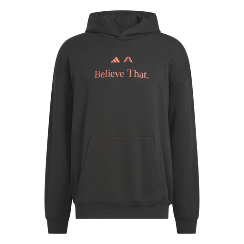 Adidas Men Anthony Edwards Believe That Hoodie Black