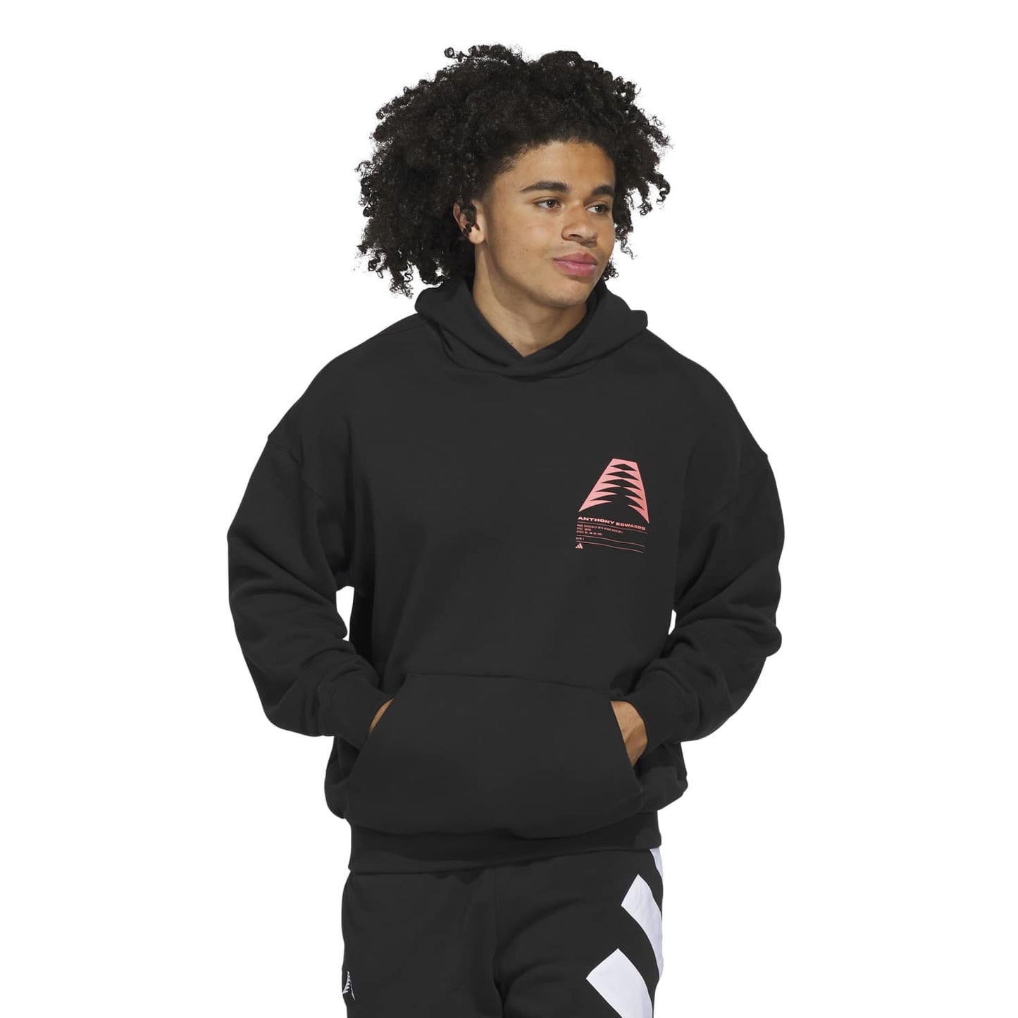Adidas Men Anthony Edwards Schematic Hoodie Black