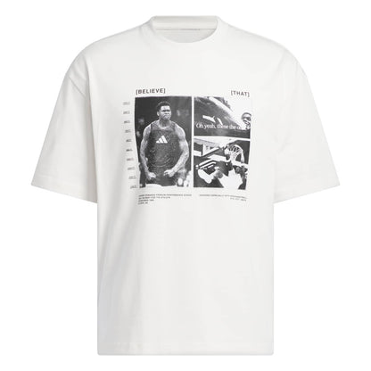 Adidas Men Anthony Edwards Tee White