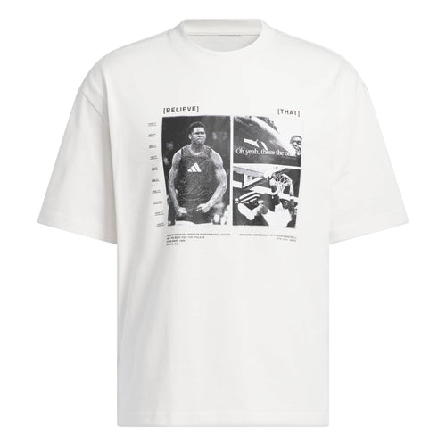 Adidas Men Anthony Edwards Tee White