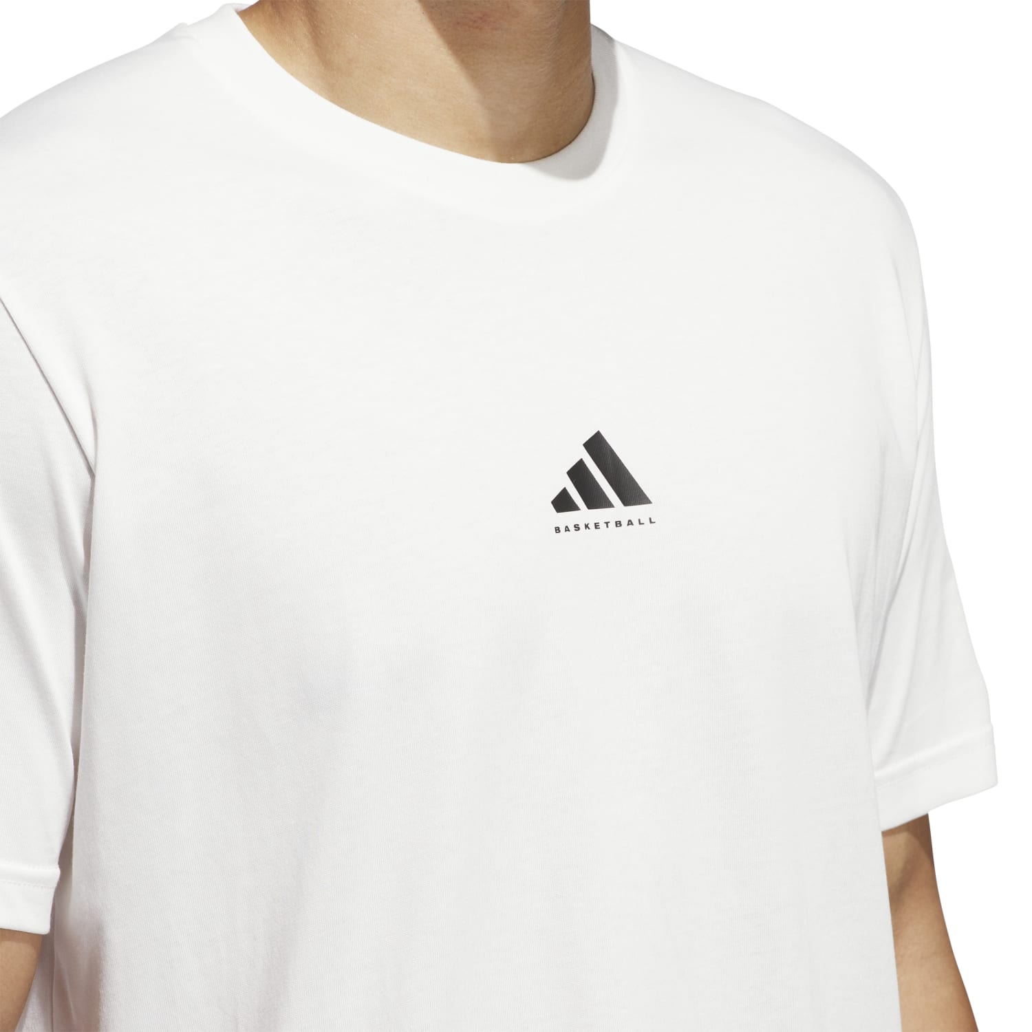Adidas Men Basketball Graphics Tee White JI7572