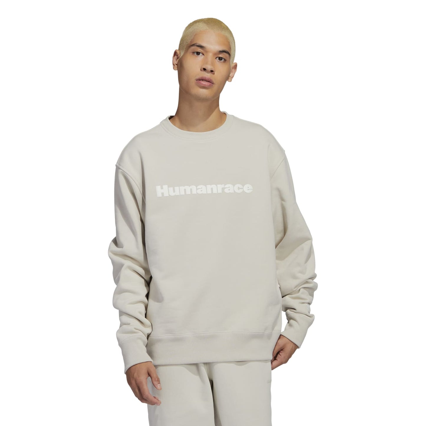 Adidas Originals Unisex PW Pharrell Williams Humanrace Basics Crew Aluminium HS4832