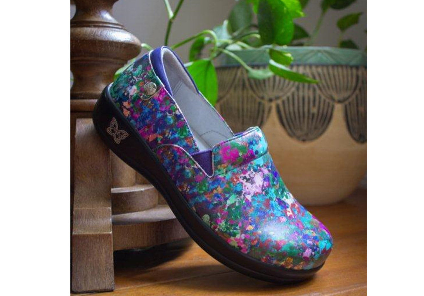 Alegria Keli Womens Comfortable Leather Slip On Shoes