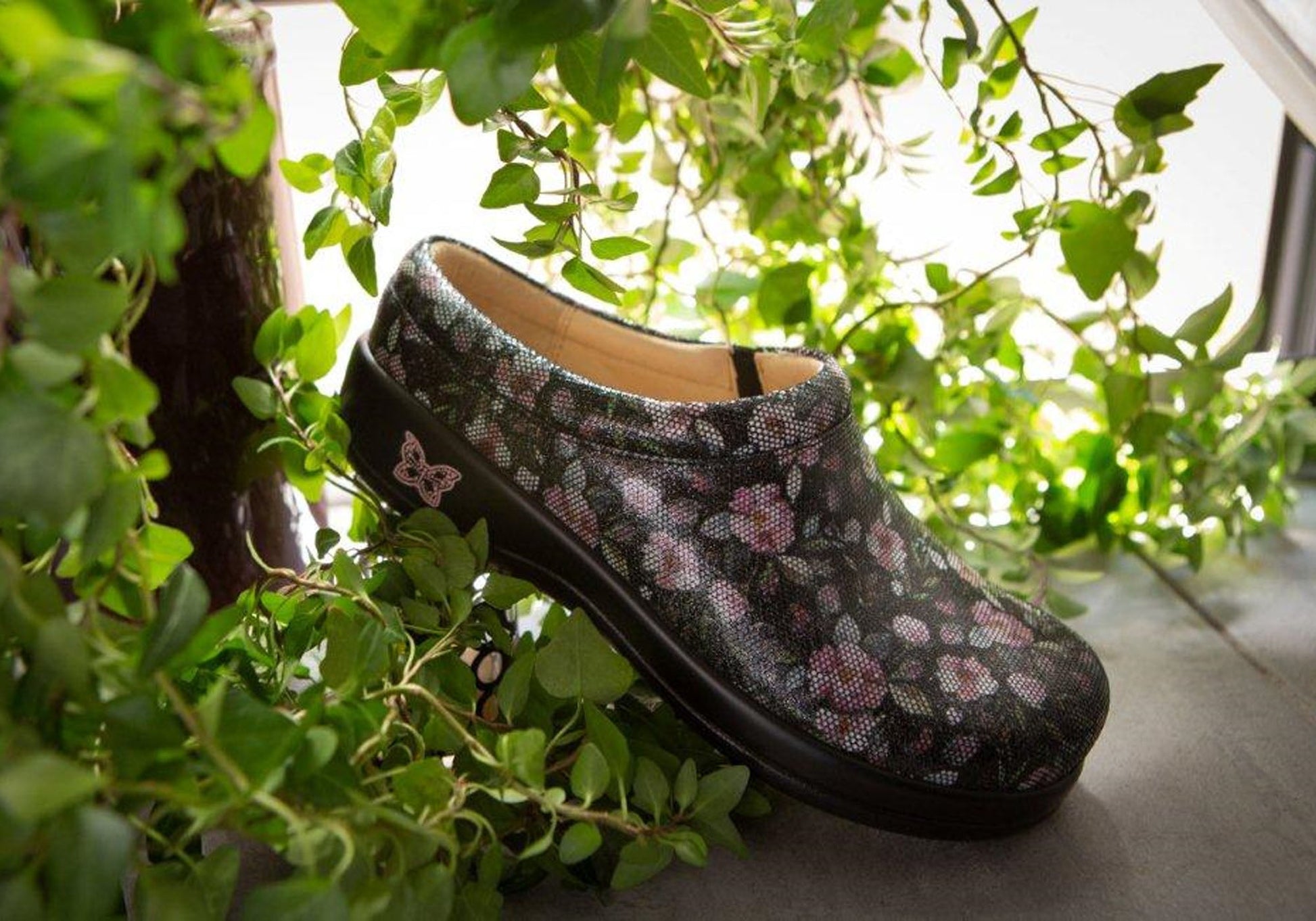 Alegria Kayla Womens Leather Open Back Shoes