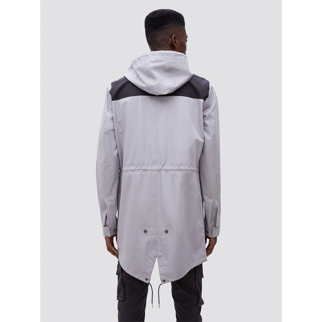 Alpha Industries Deluge Ripstop Fishtail Field Coat New Silver Men MJD49000C1-041
