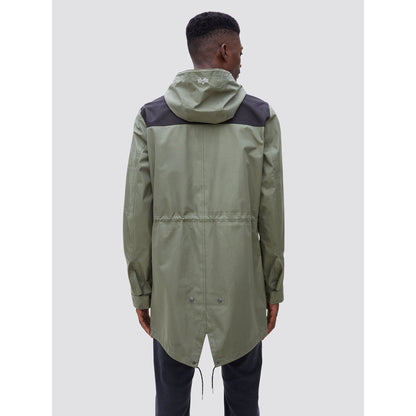 Alpha Industries Deluge Ripstop Fishtail Field Coat Sage Men MJD49000C1-310