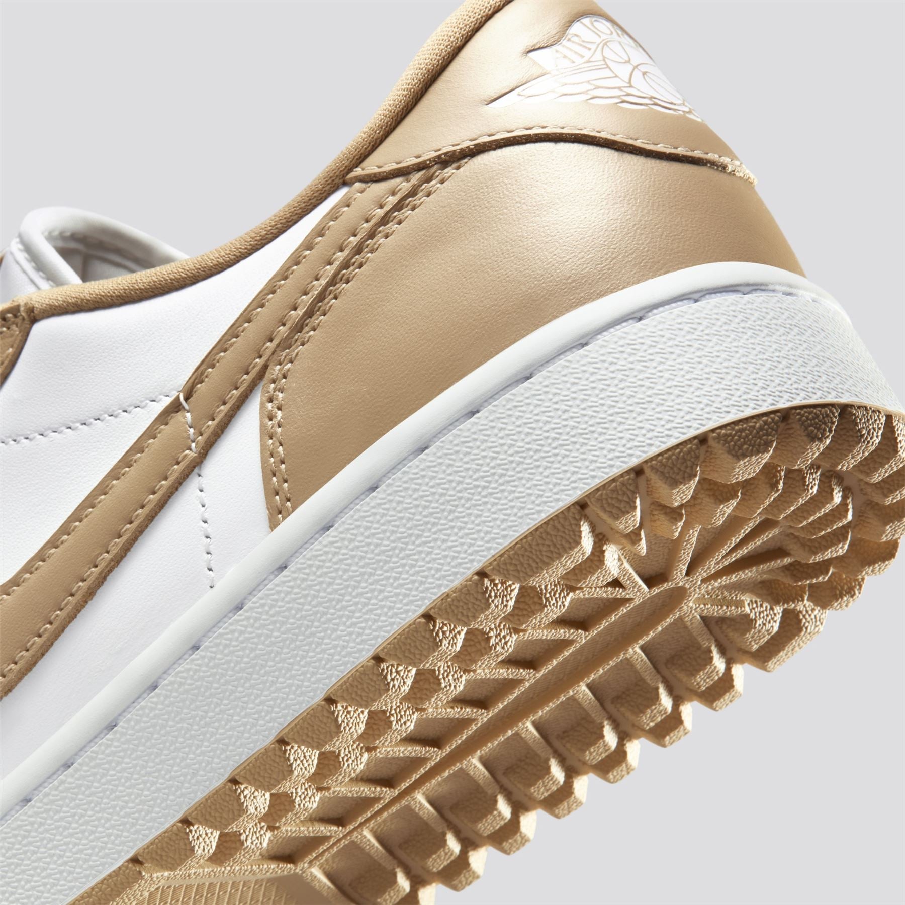 Air Jordan 1 Low Spikeless Golf Shoes White/Linen White