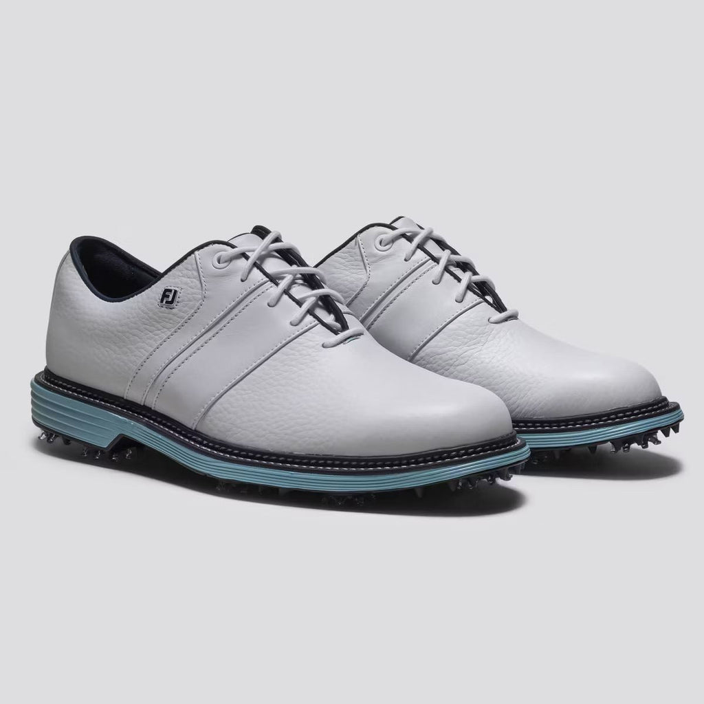 Premiere Series Packard Cleated Laced Golf Shoes White/Navy/Blue