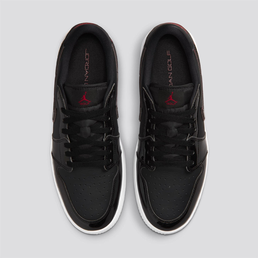 Air Jordan 1 Low G Spiked Golf Shoes Black/Varsity Red/White