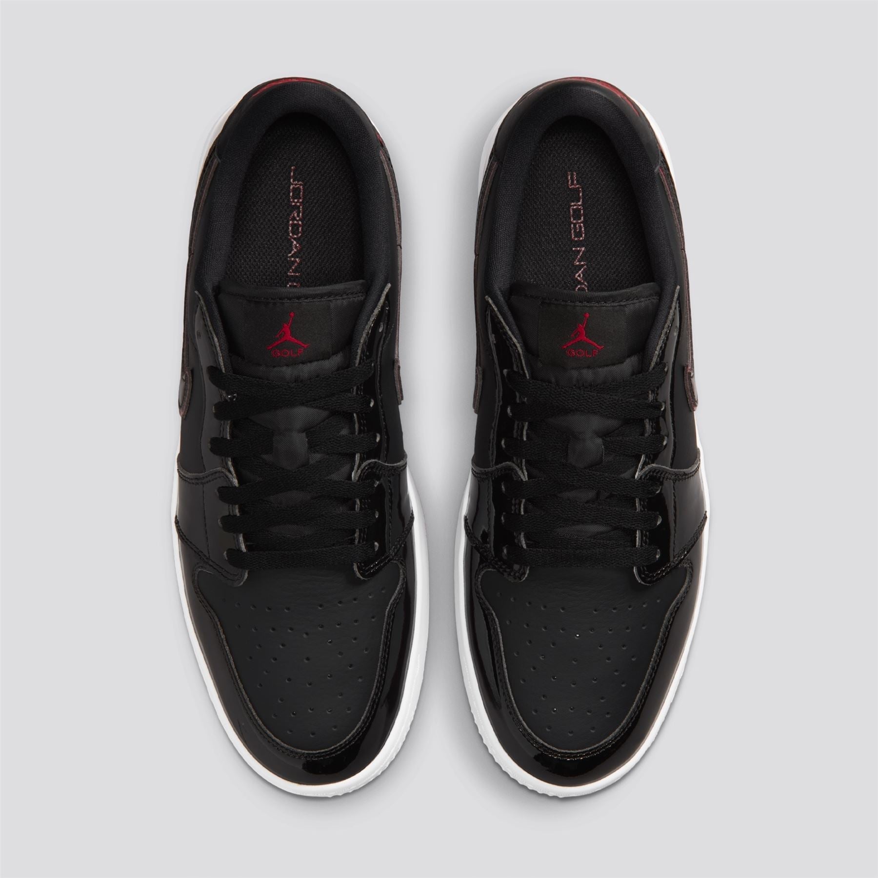 Air Jordan 1 Low G Spiked Golf Shoes Black/Varsity Red/White