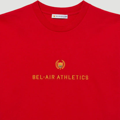 Bel-Air Athletics Men Academy T-Shirt Emb Logo Red