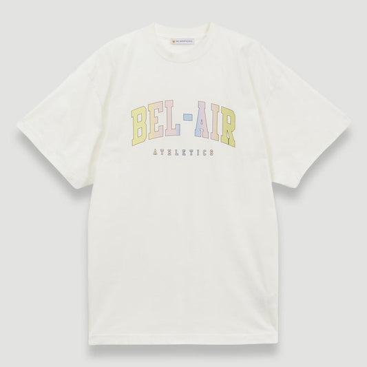 Bel-Air Athletics Men College T-Shirt Pastel White